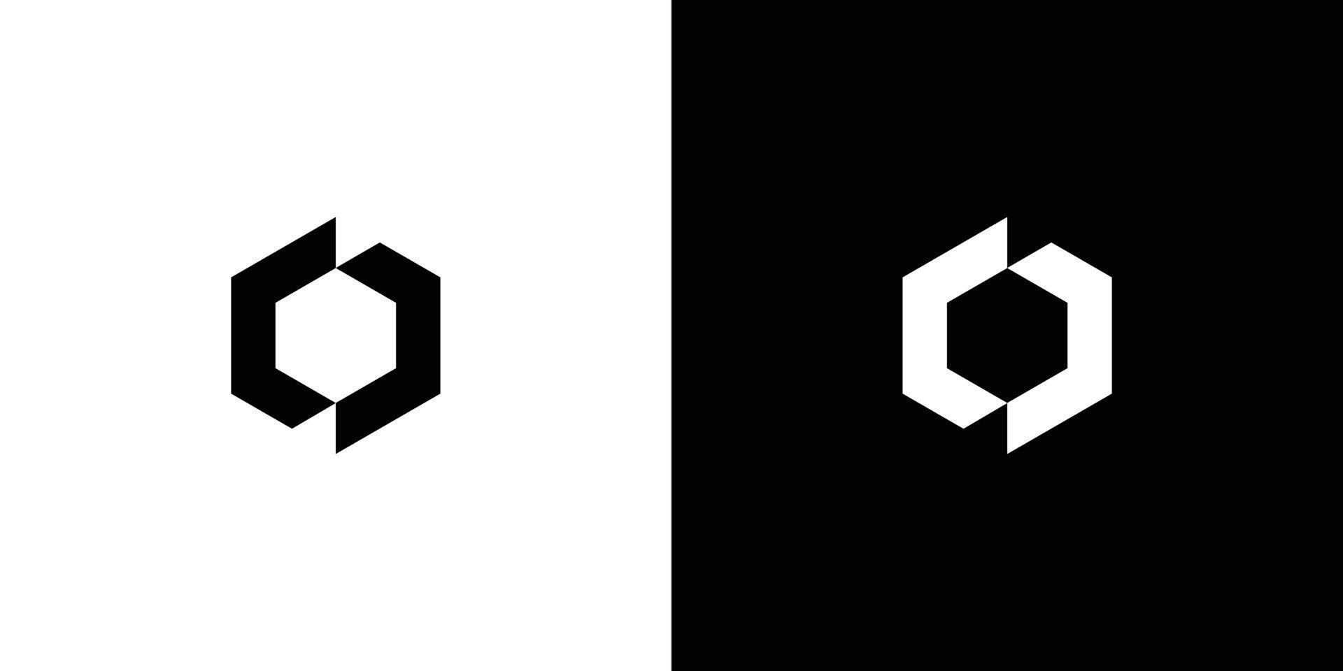 création de logo initial lettre o moderne et élégante vecteur
