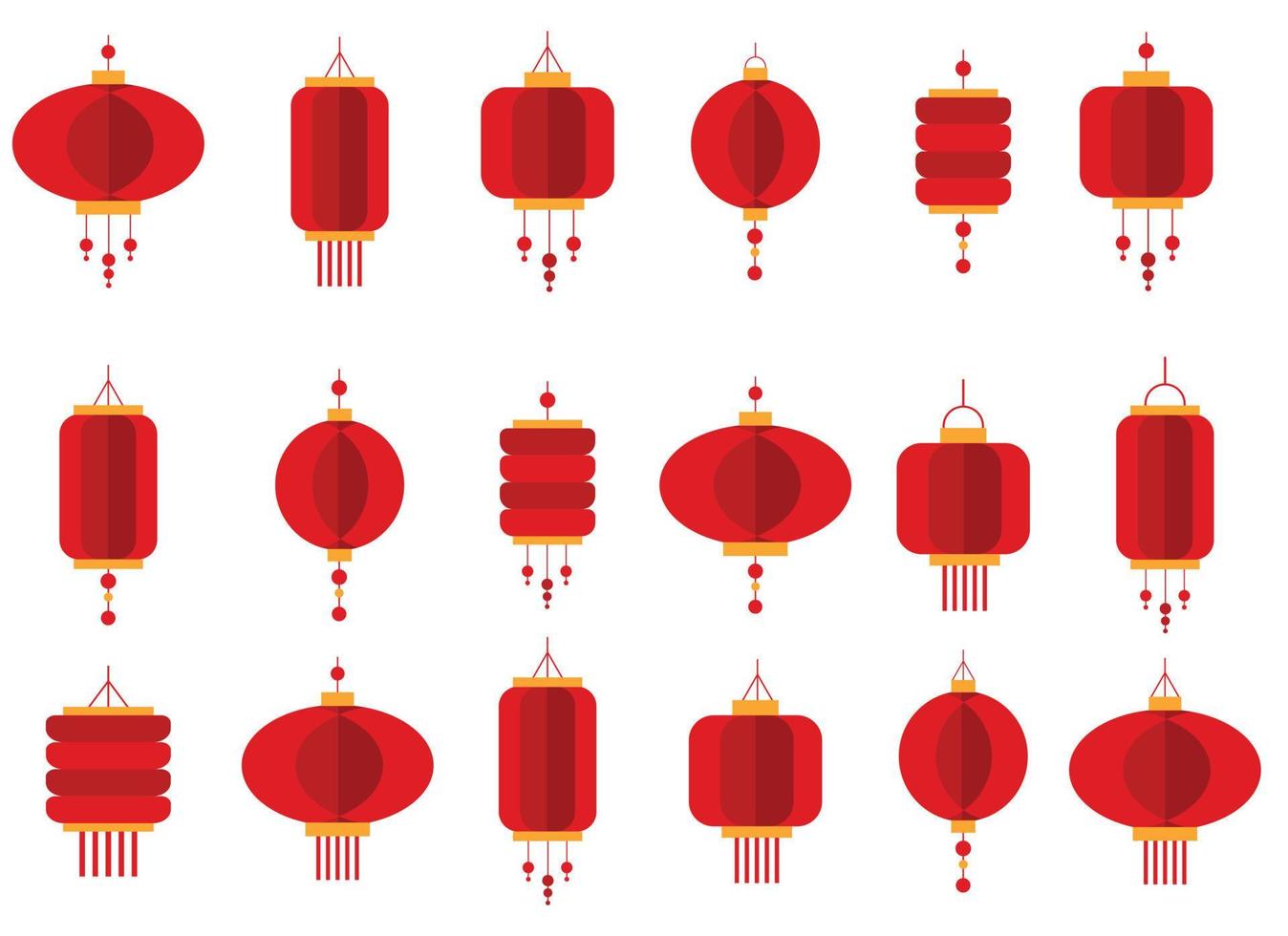 vecteur de lanterne de lampe de nouvel an chinois