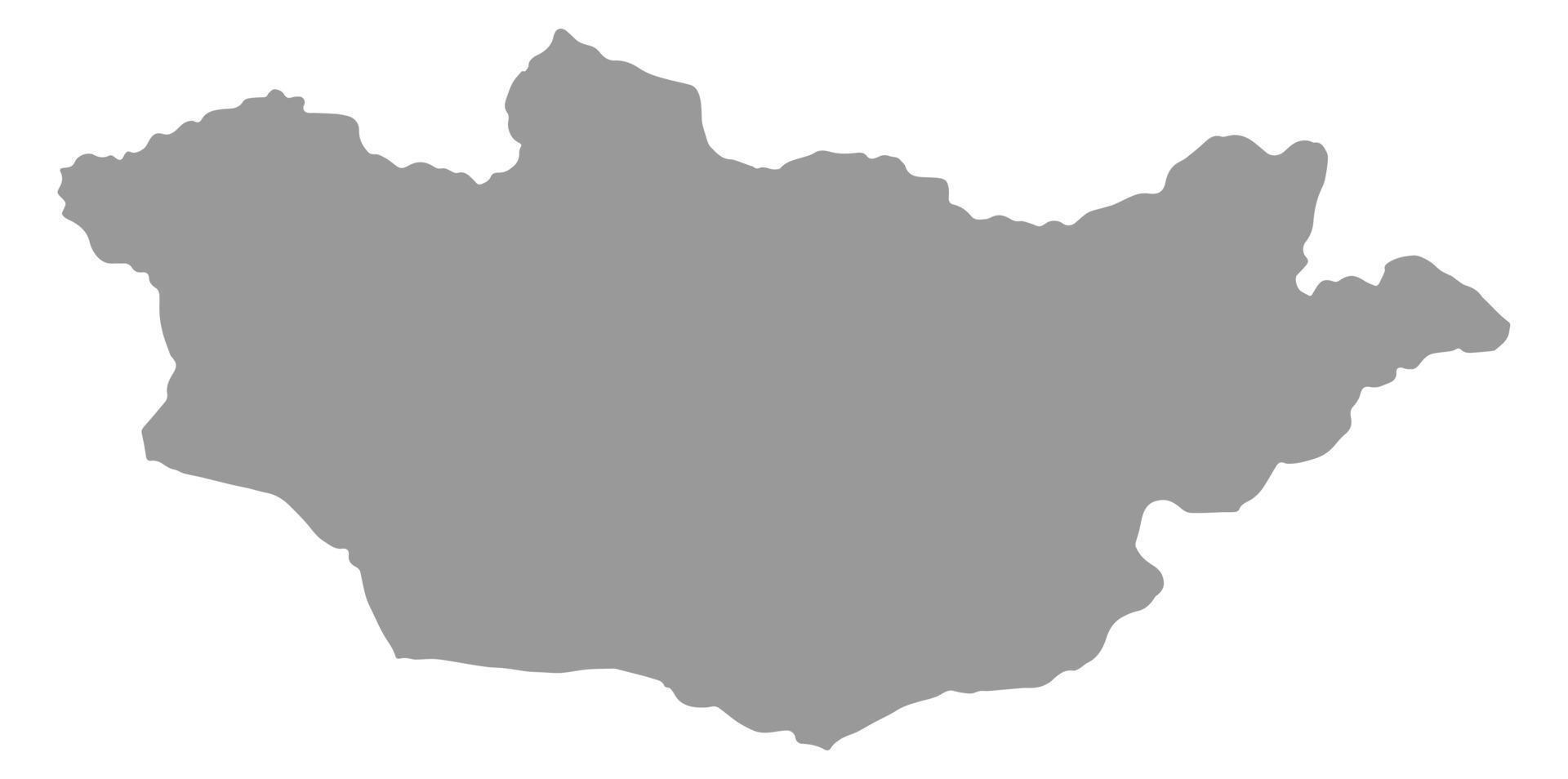 carte de la mongolie sur png ou fond transparent.symbole de la mongolie.illustration vectorielle vecteur