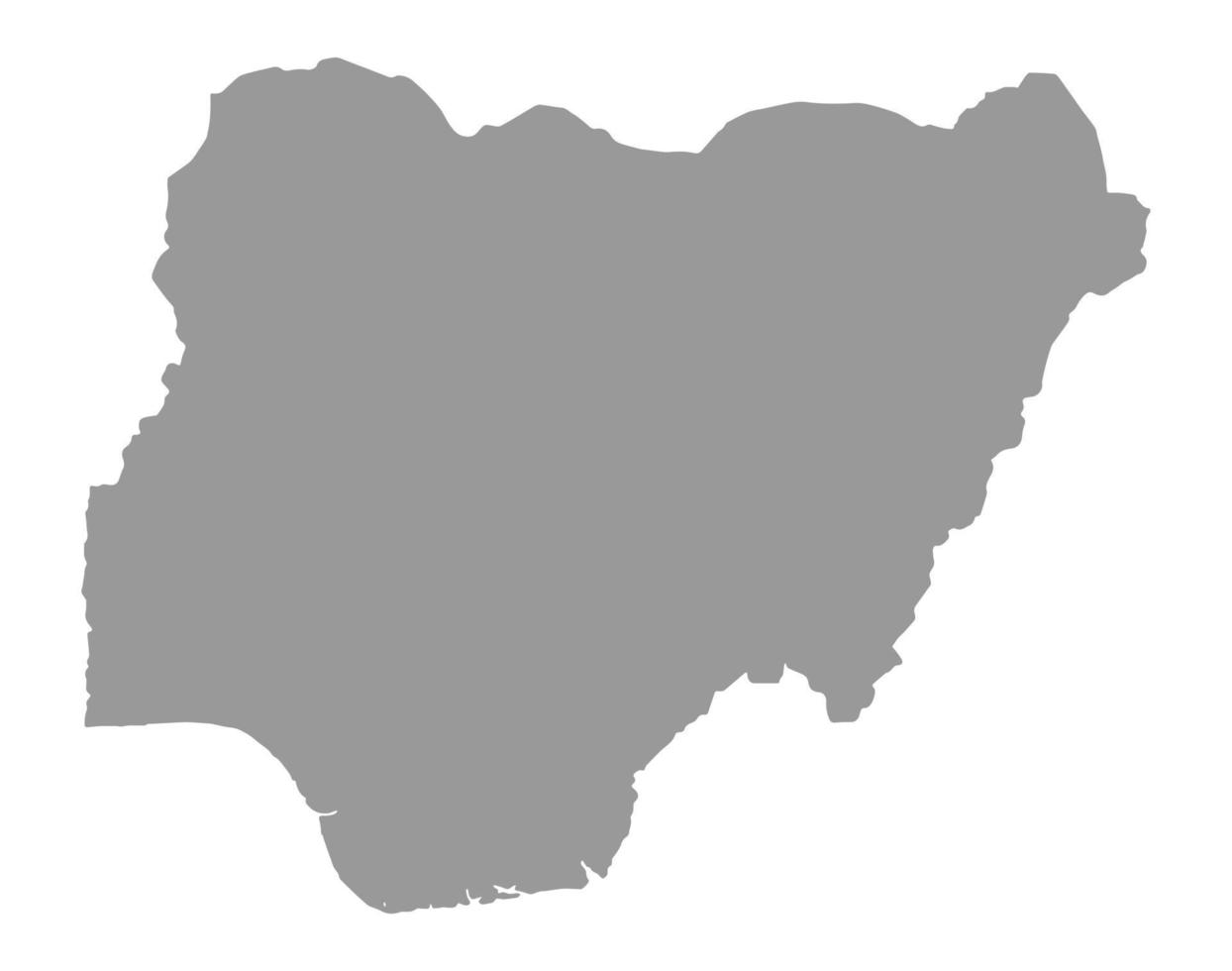 carte du nigeria sur png ou fond transparent.symbole du nigeria.illustration vectorielle vecteur