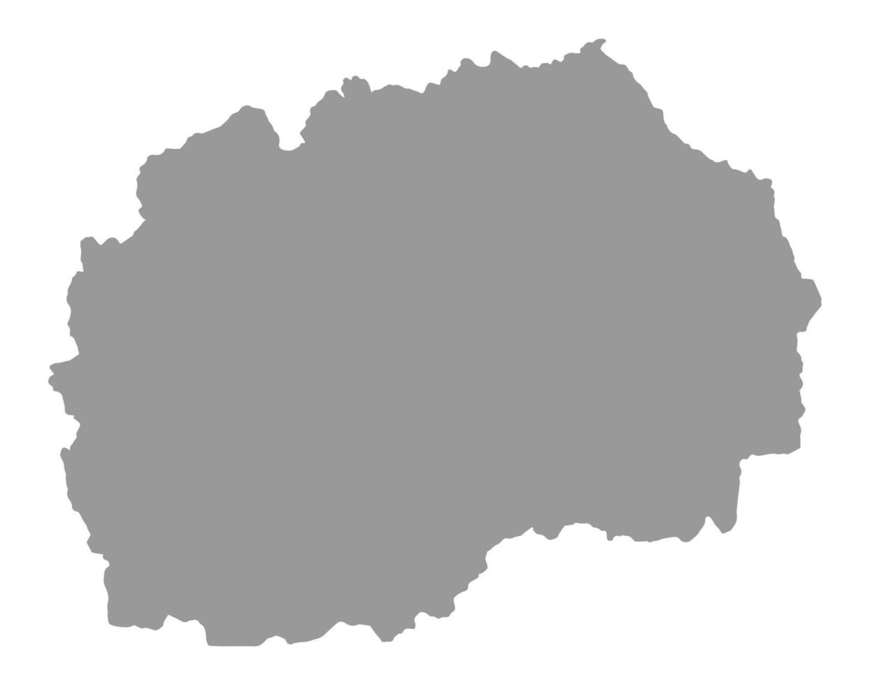 carte de la macédoine du nord sur png ou fond transparent.symbole de la macédoine du nord.illustration vectorielle vecteur