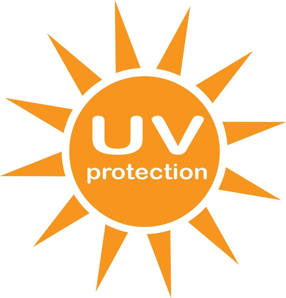 logo et icône de protection uv. symbole ultraviolet. signe de protection solaire. vecteur