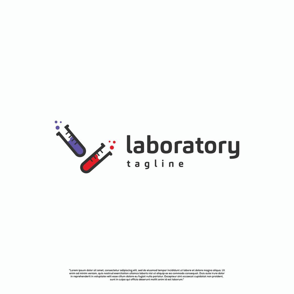 modèle d'icône de conception de logo de laboratoire vecteur