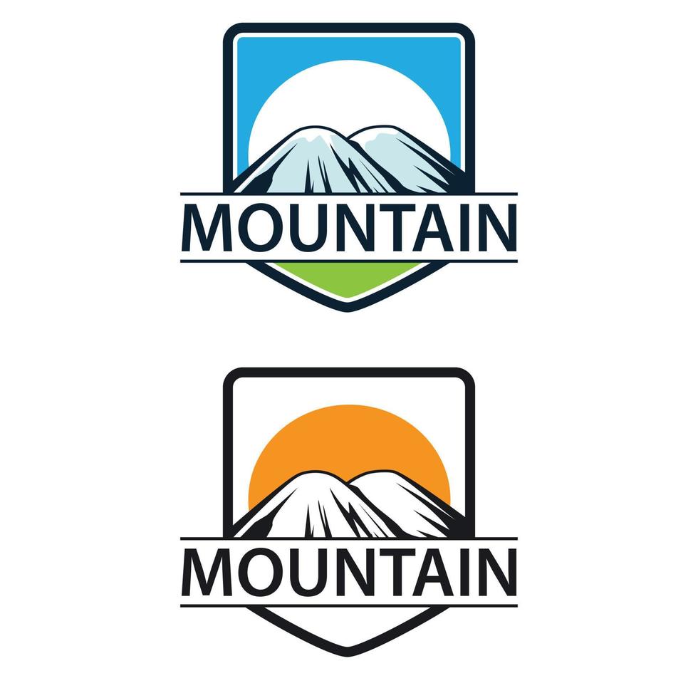 illustration de logo de montagne vecteur