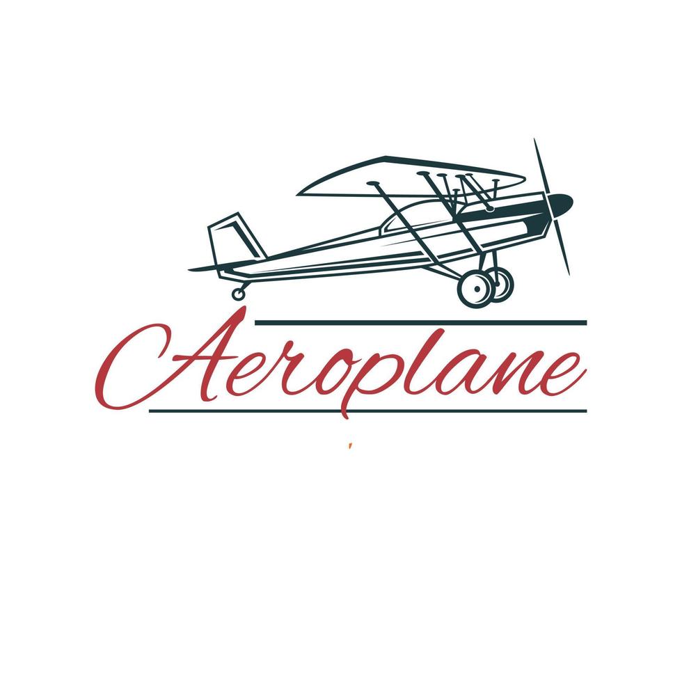 illustration vectorielle de logo avion vecteur