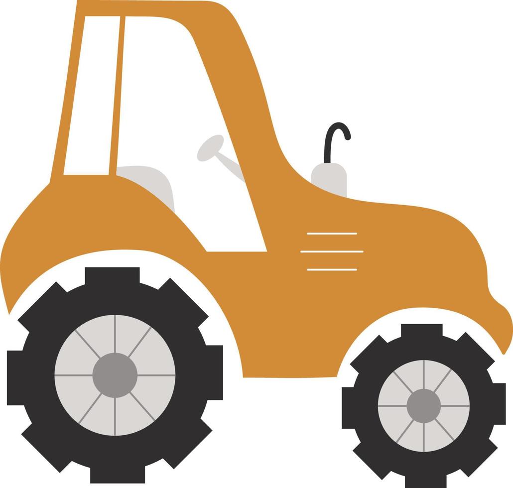 tracteur. transport de véhicules agricoles vecteur