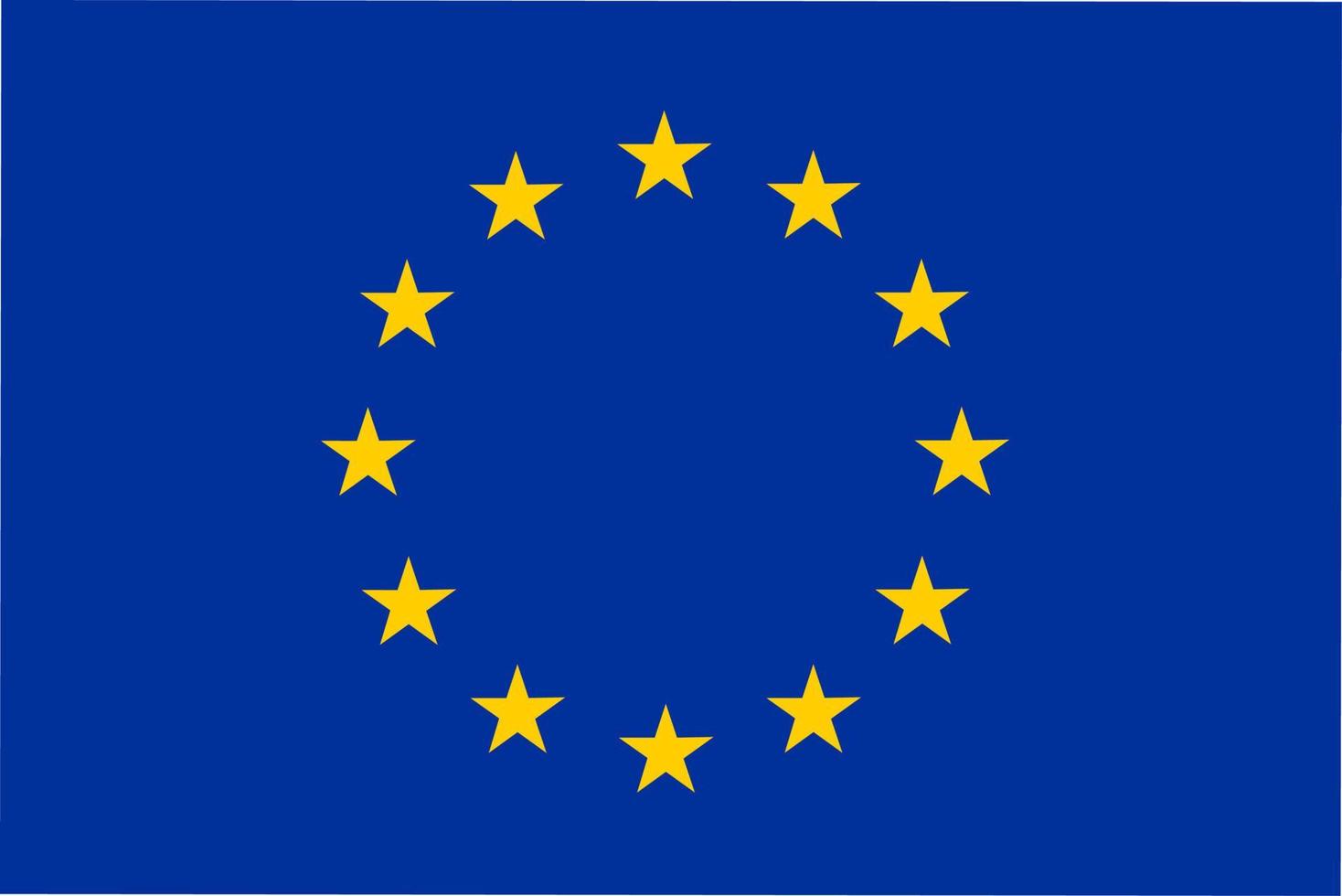 drapeau européen de l'union vecteur