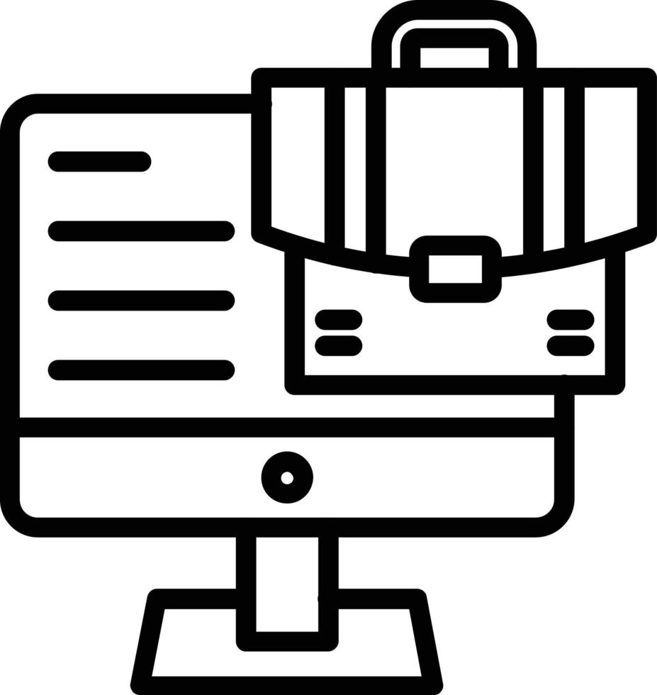 icône de ligne de vecteur d'affaires