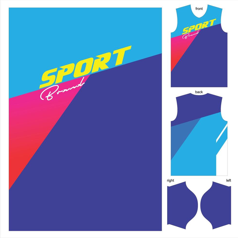 conception abstraite de modèle de maillot de t-shirt prêt à imprimer pour le football, le football, l'esport, la course, le cyclisme sports prêt à imprimer le vêtement en tissu vecteur