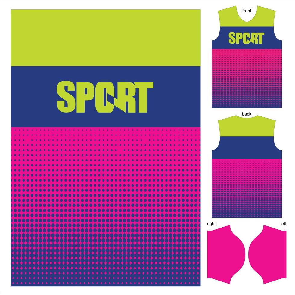 conception abstraite de modèle de maillot de t-shirt prêt à imprimer pour le football, le football, l'esport, la course, le cyclisme sports prêt à imprimer le vêtement en tissu vecteur