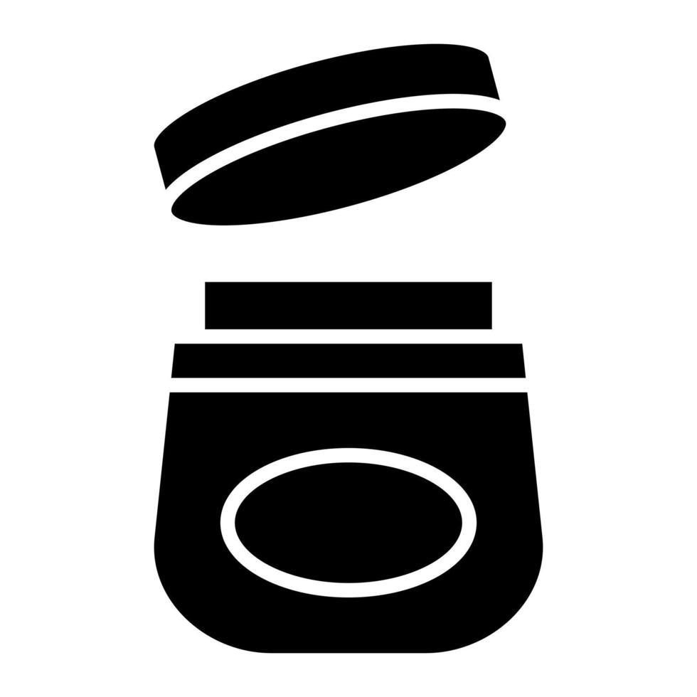 icône de glyphe de crème hydratante vecteur