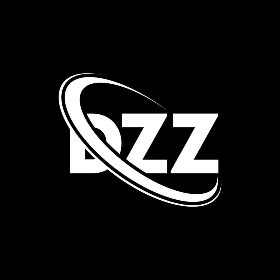 logo dzz. lettre dzz. création de logo de lettre dzz. initiales logo dzz liées avec un cercle et un logo monogramme majuscule. typographie dzz pour la technologie, les affaires et la marque immobilière. vecteur