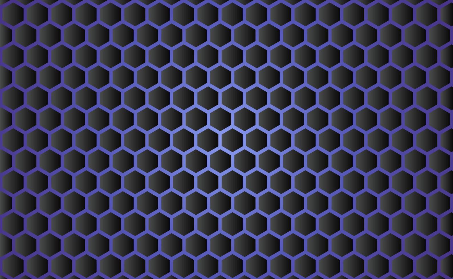 fond métallique abstrait géométrique hexagonal avec lumière. vecteur illustré