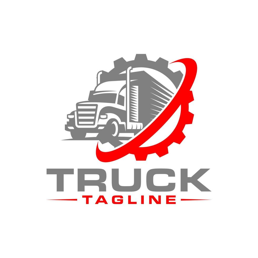 modèle de vecteur de logo de transport de camion