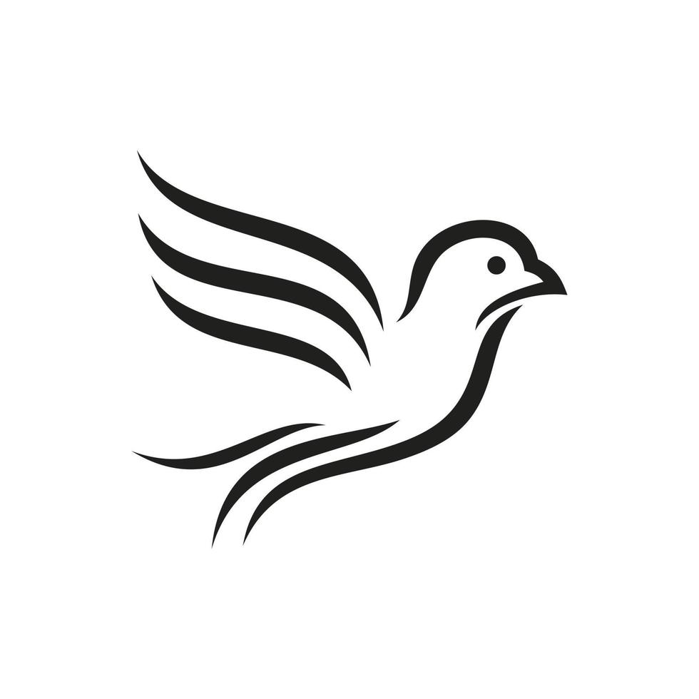 colombe oiseau vecteur logo modèle de vecteur de stock