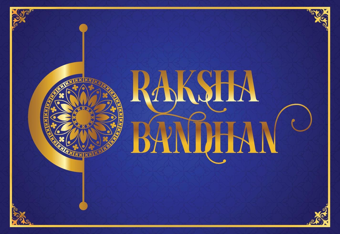 joyeux raksha bandhan. concept de festival indien frère et soeur rakhi bandhan. vecteur