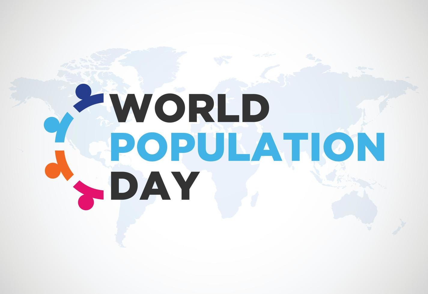 journée mondiale de la population le 11 juillet. concept de vacances. illustration vectorielle de fond modèle. vecteur
