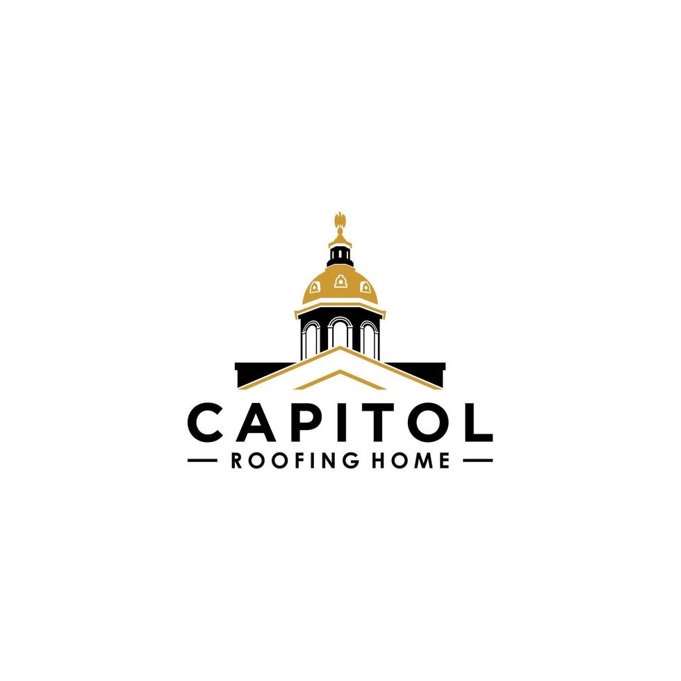 création du logo de la toiture du Capitole. vecteur