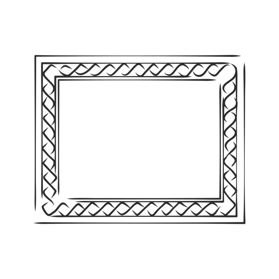 croquis de vecteur de cadre photo