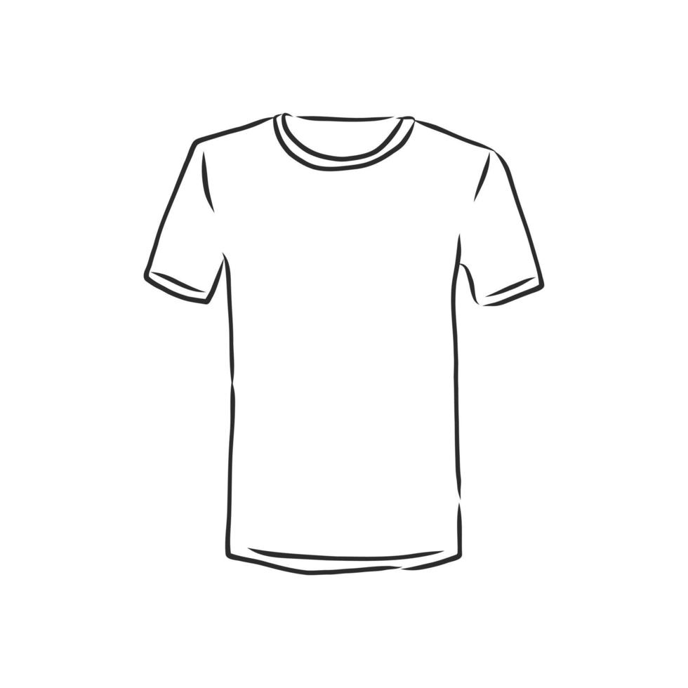 croquis de vecteur de t-shirt