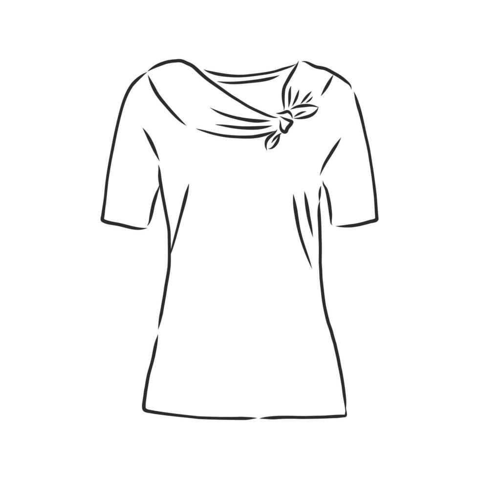 croquis de vecteur de t-shirt