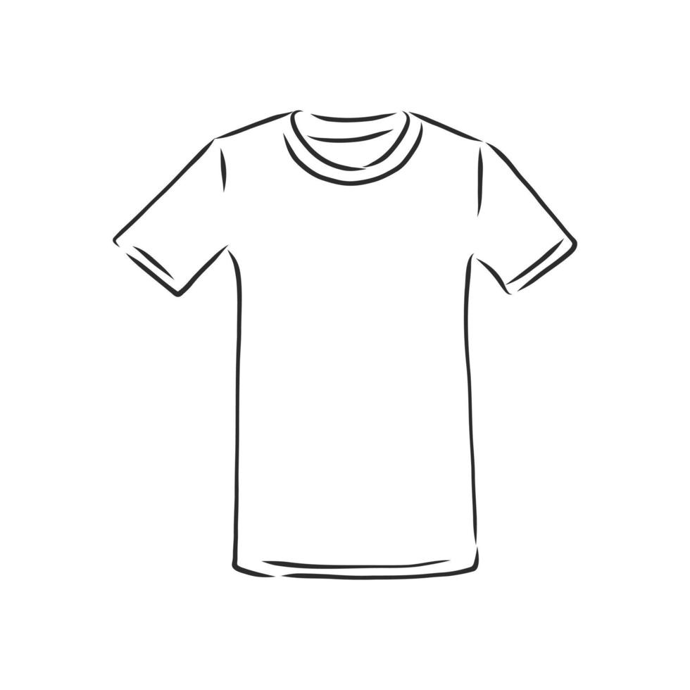 croquis de vecteur de t-shirt