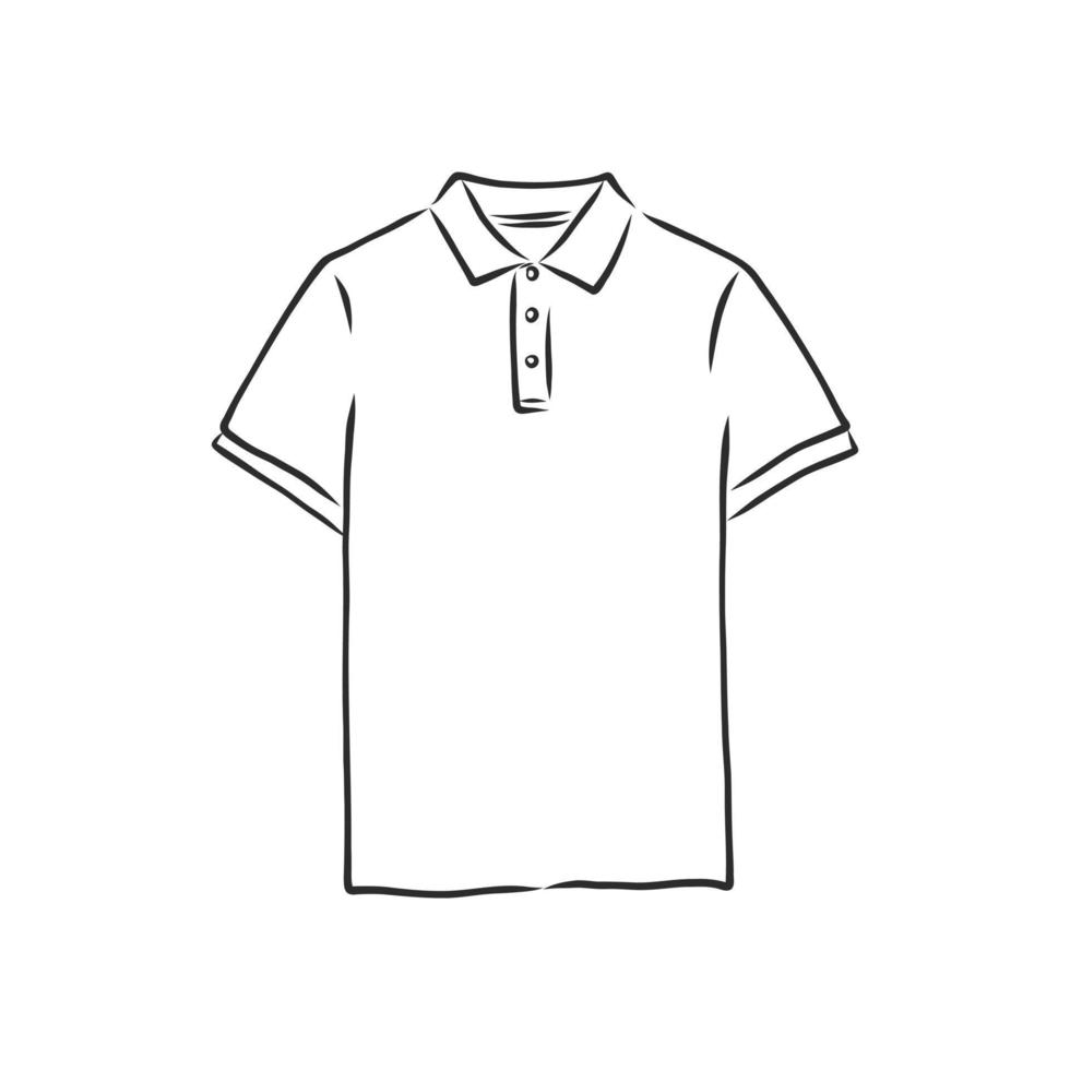 croquis de vecteur de t-shirt