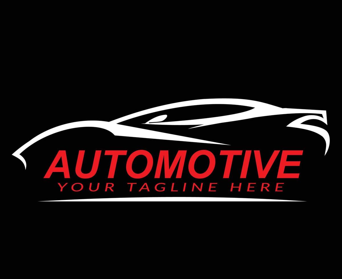 logo automobile de voiture de sport pour emblèmes et autocollants de voiture de sport vecteur