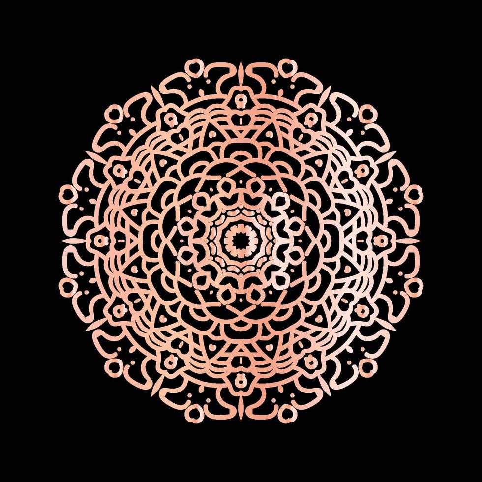 conception de fond de logo art fleur mandala vecteur