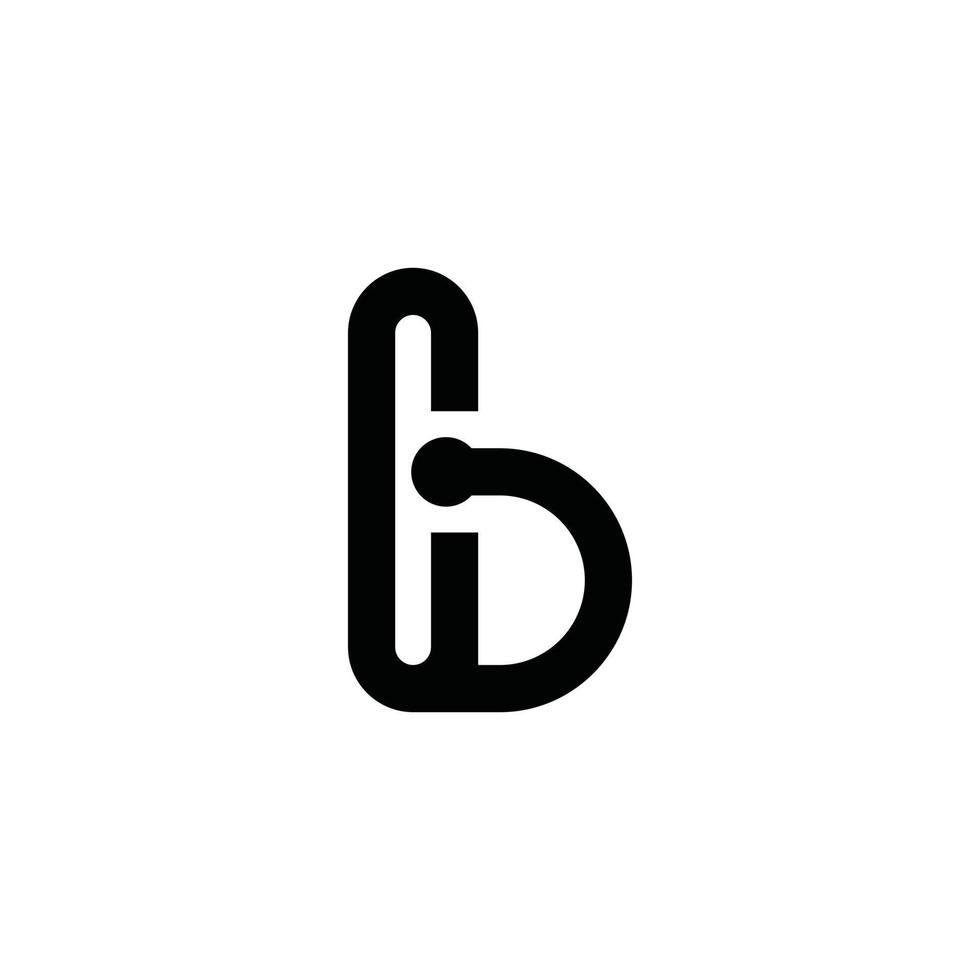 vecteur de conception de logo de lettre initiale b ou bb.