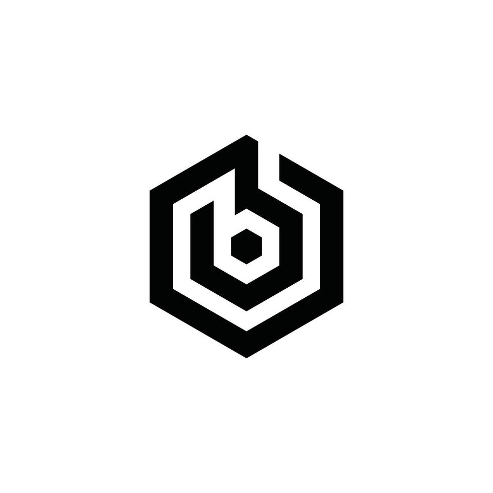concept de conception de logo de lettre initiale b ou bb vecteur