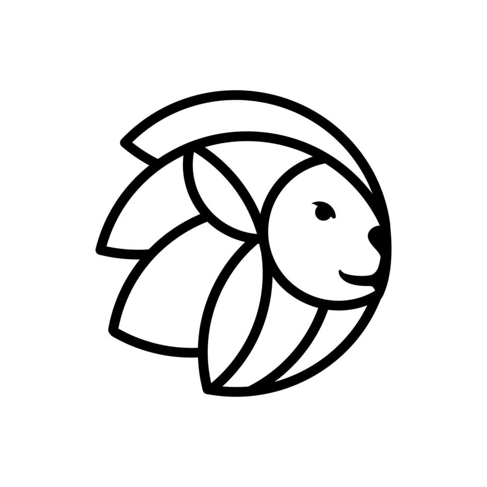 vecteur gratuit de lion logo vector icon