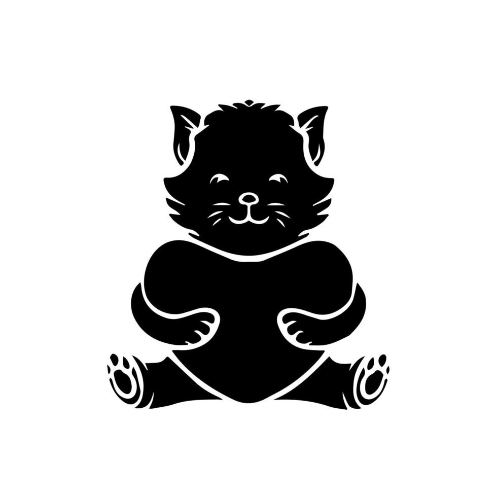 illustration vectorielle de chat mignon dessin animé vecteur
