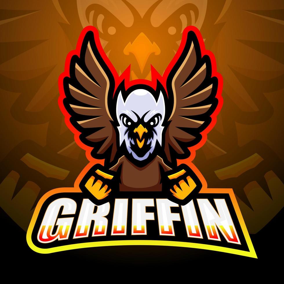 conception de mascotte de griffon vecteur