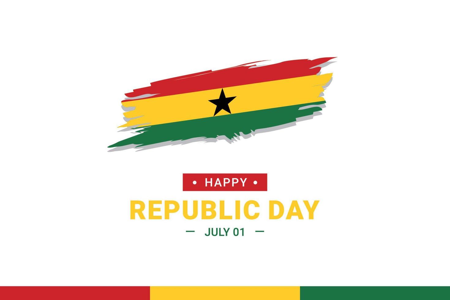 jour de la république du ghana vecteur