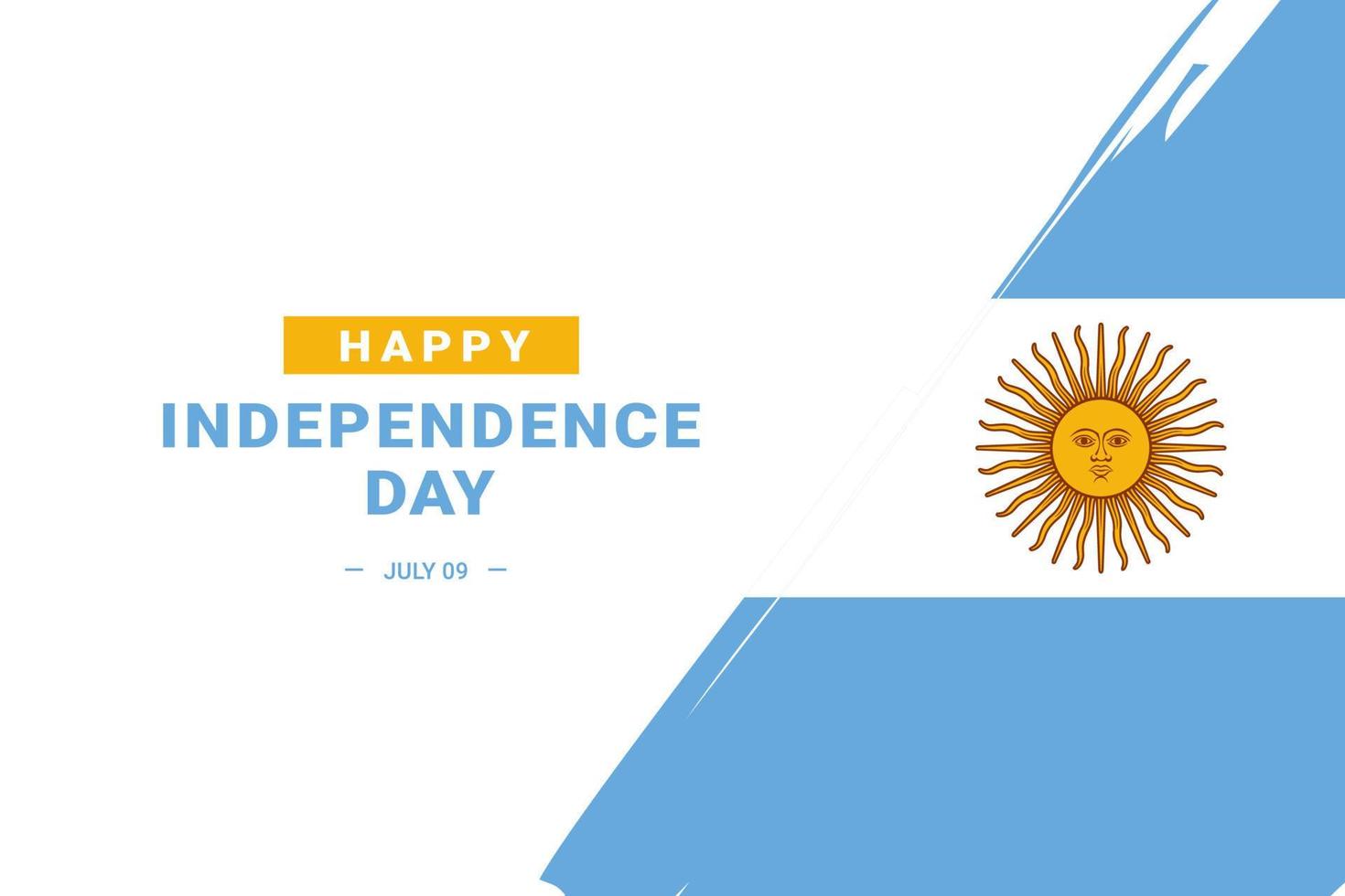 fête de l'indépendance argentine vecteur