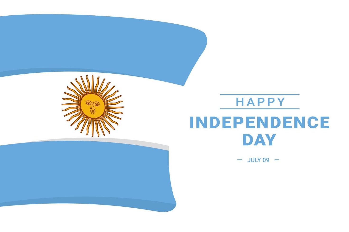 fête de l'indépendance argentine vecteur