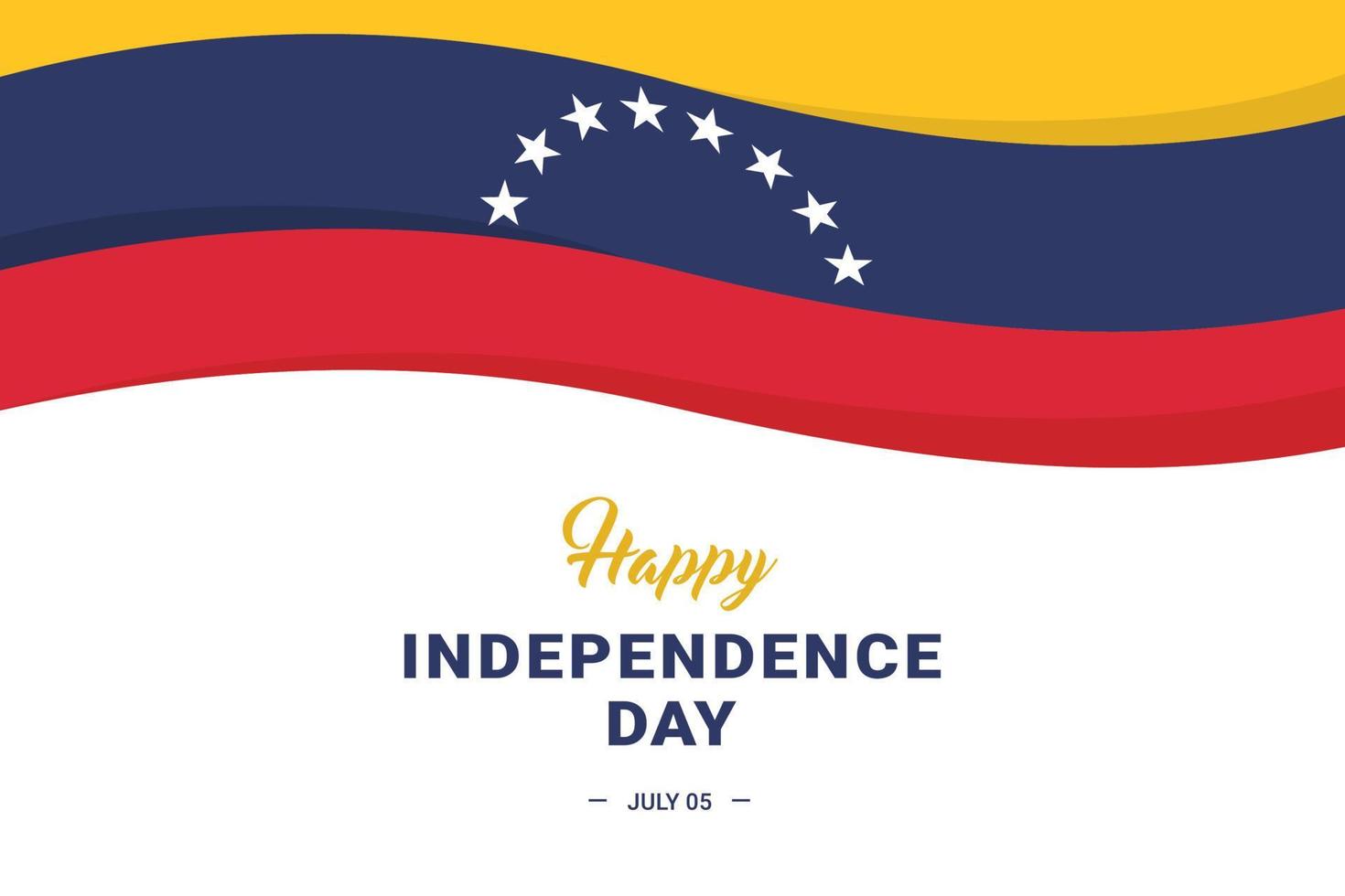 fête de l'indépendance du venezuela vecteur