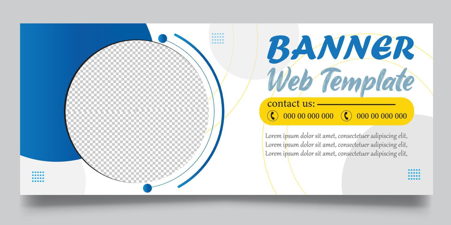 modèle de bannière web pour les affaires et la finance vecteur