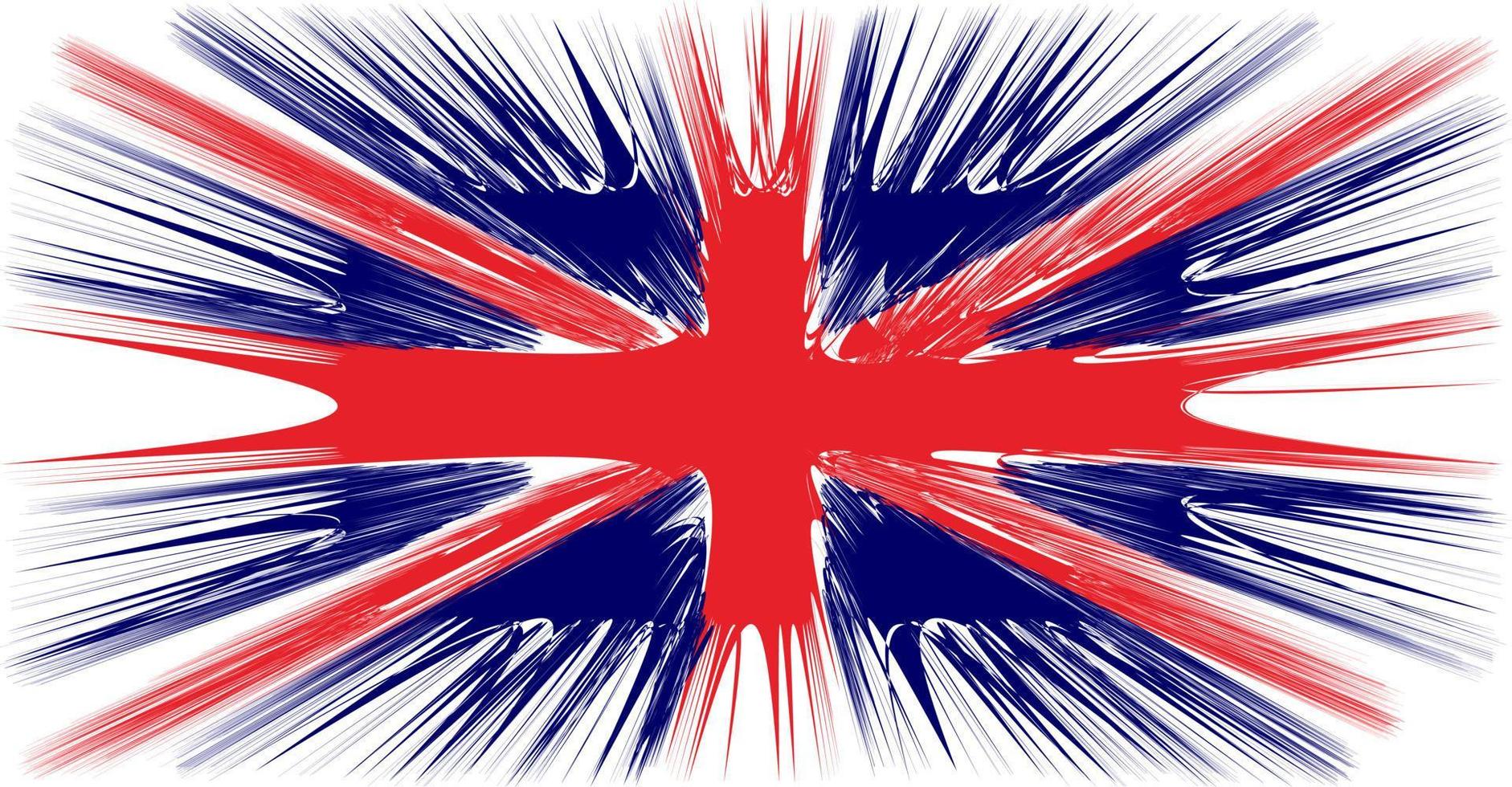 royaume uni, drapeau britannique, drapeau de la grande bretagne vecteur