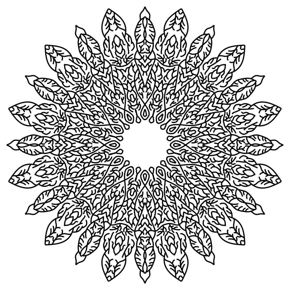 motif de mandala abstrait, bon pour l'ornement, la décoration florale ou le fond d'écran vecteur