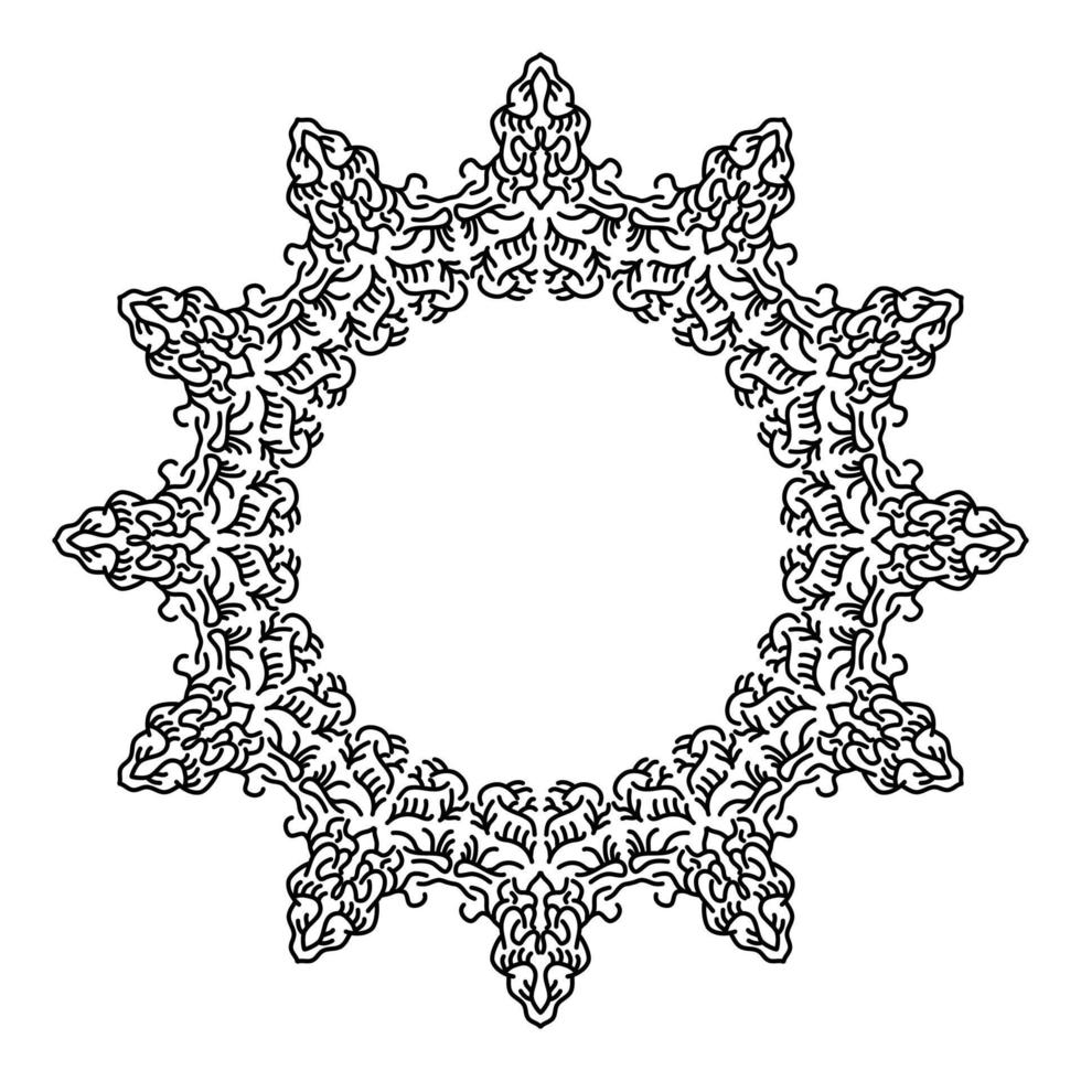 motif de mandala abstrait, bon pour l'ornement, la décoration florale ou le fond d'écran vecteur