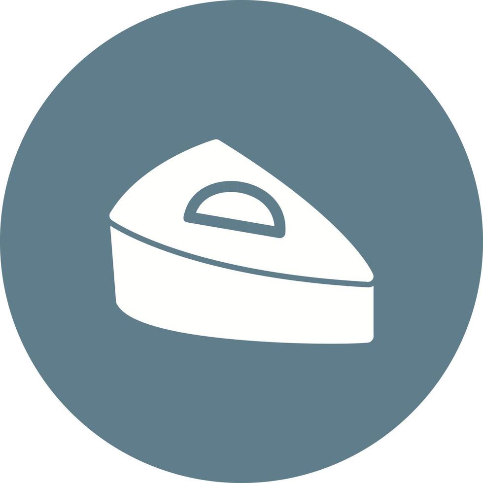 icône de fond de cercle de tarte aux pommes vecteur