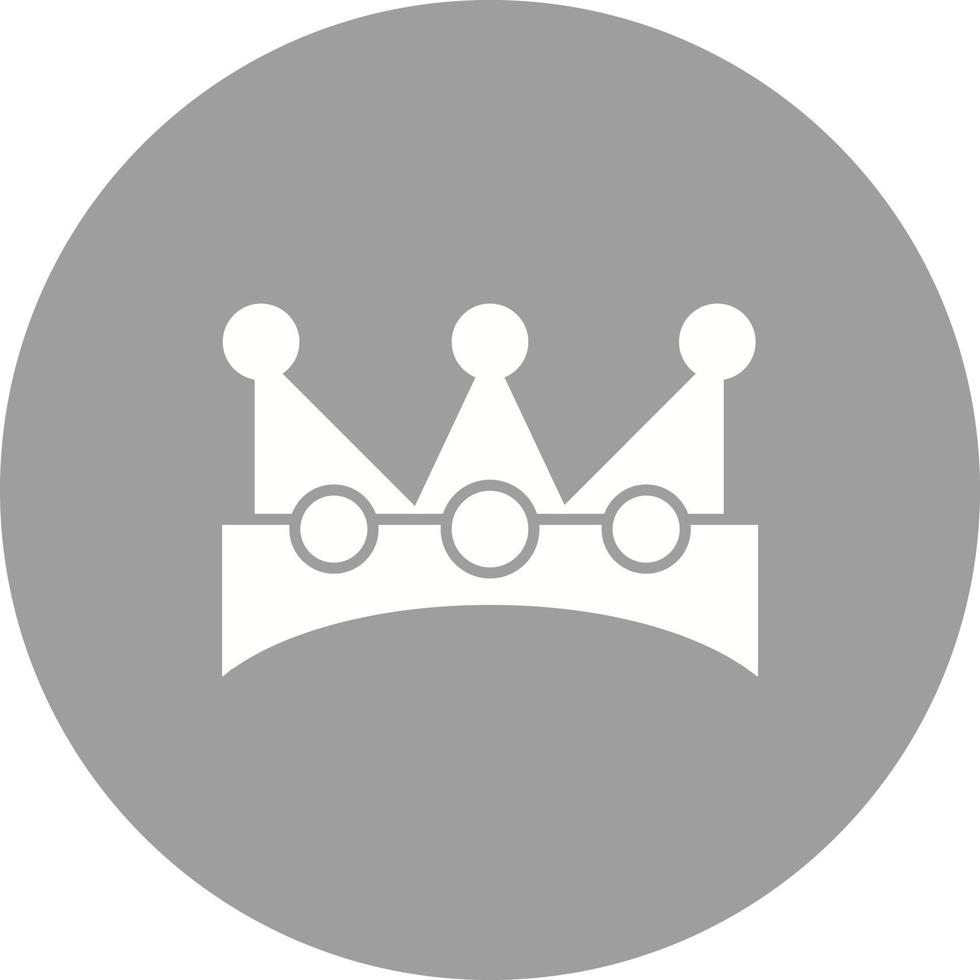 icône de fond de cercle de couronne de roi vecteur