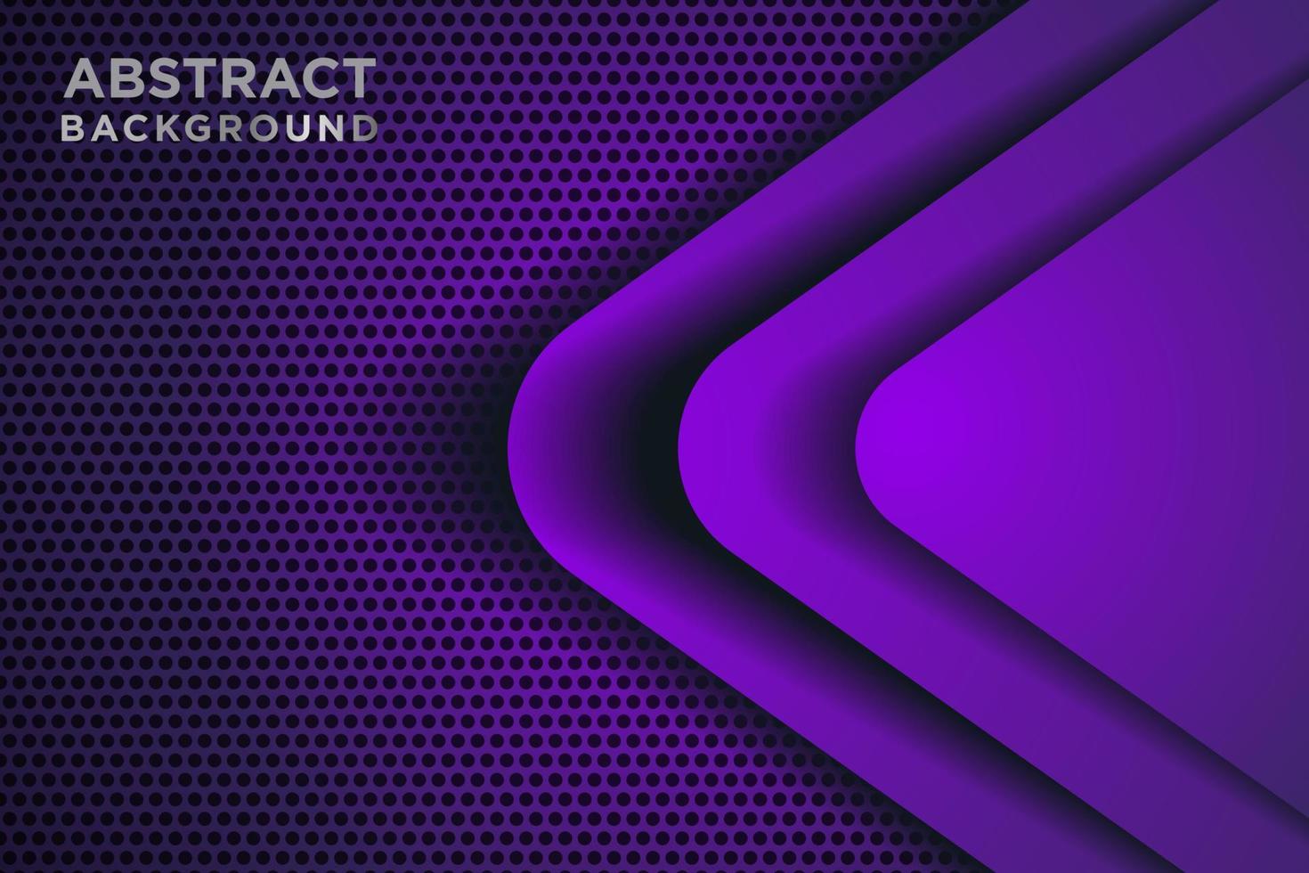 flèche violette abstraite direction 3d sur cercle maillage motif design illustration vectorielle de fond futuriste moderne. vecteur