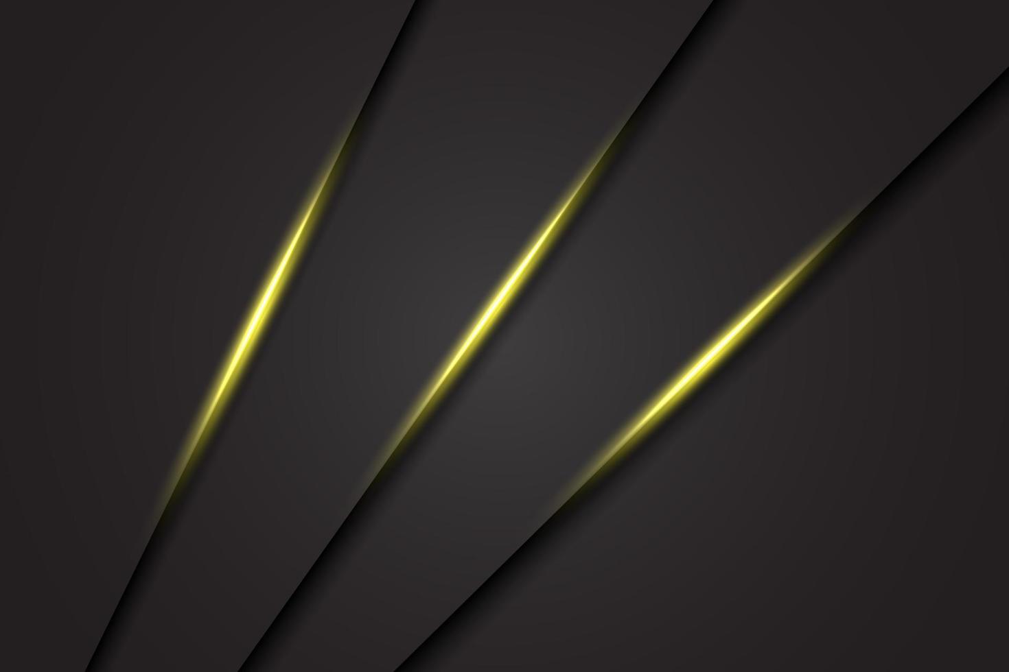 triangle de barre oblique de lumière verte abstraite sur fond gris foncé vecteur