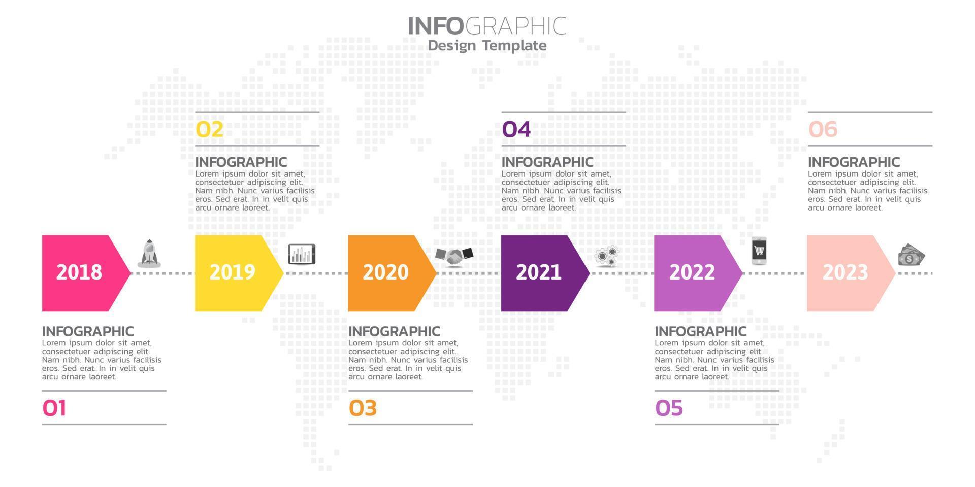 éléments infographiques pour le contenu, diagramme, organigramme, étapes, parties, chronologie, flux de travail, graphique. vecteur