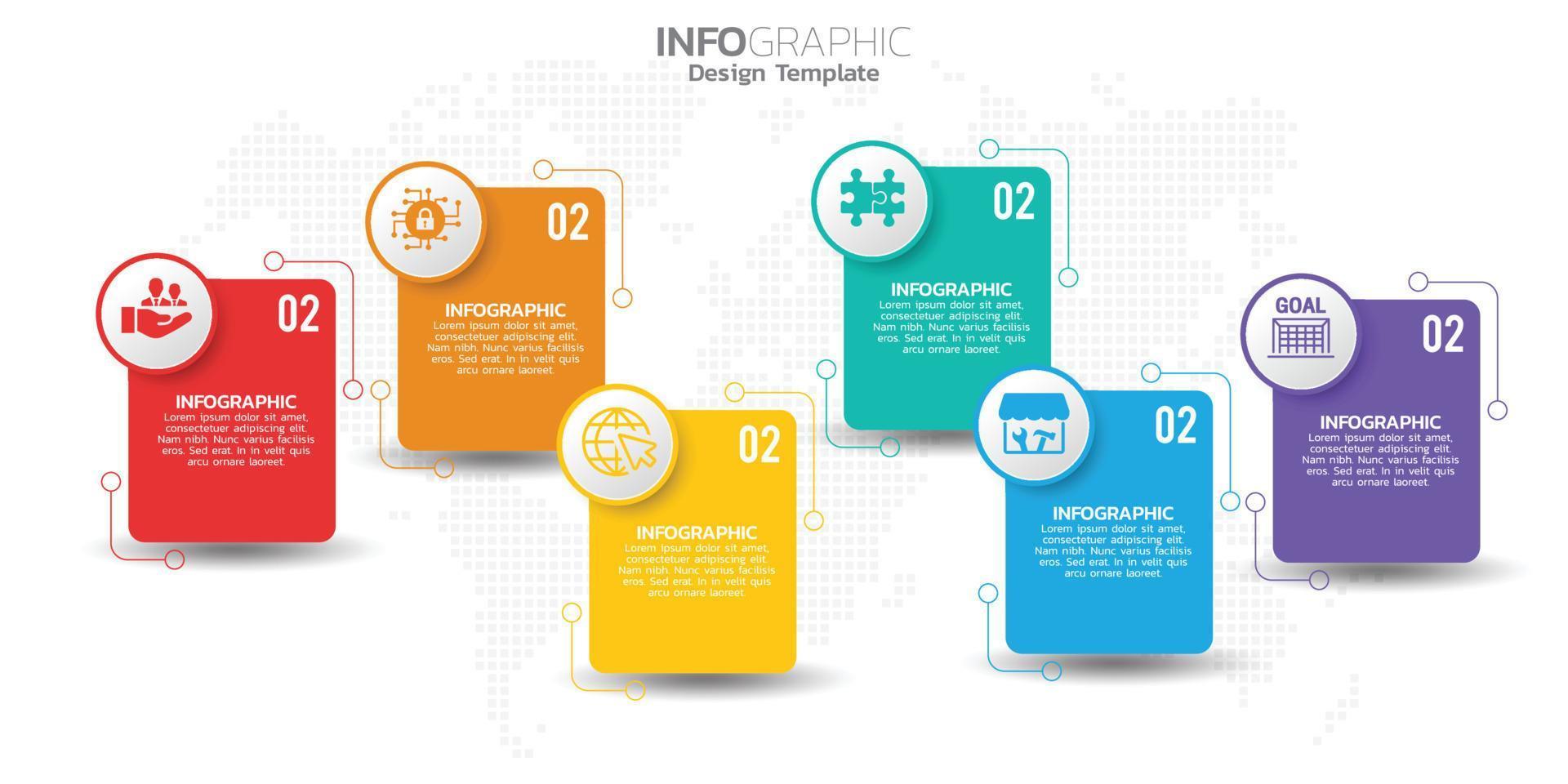 éléments de chronologie infographique pour le contenu, le diagramme, l'organigramme, les étapes, les pièces, la chronologie, le flux de travail, le graphique. vecteur