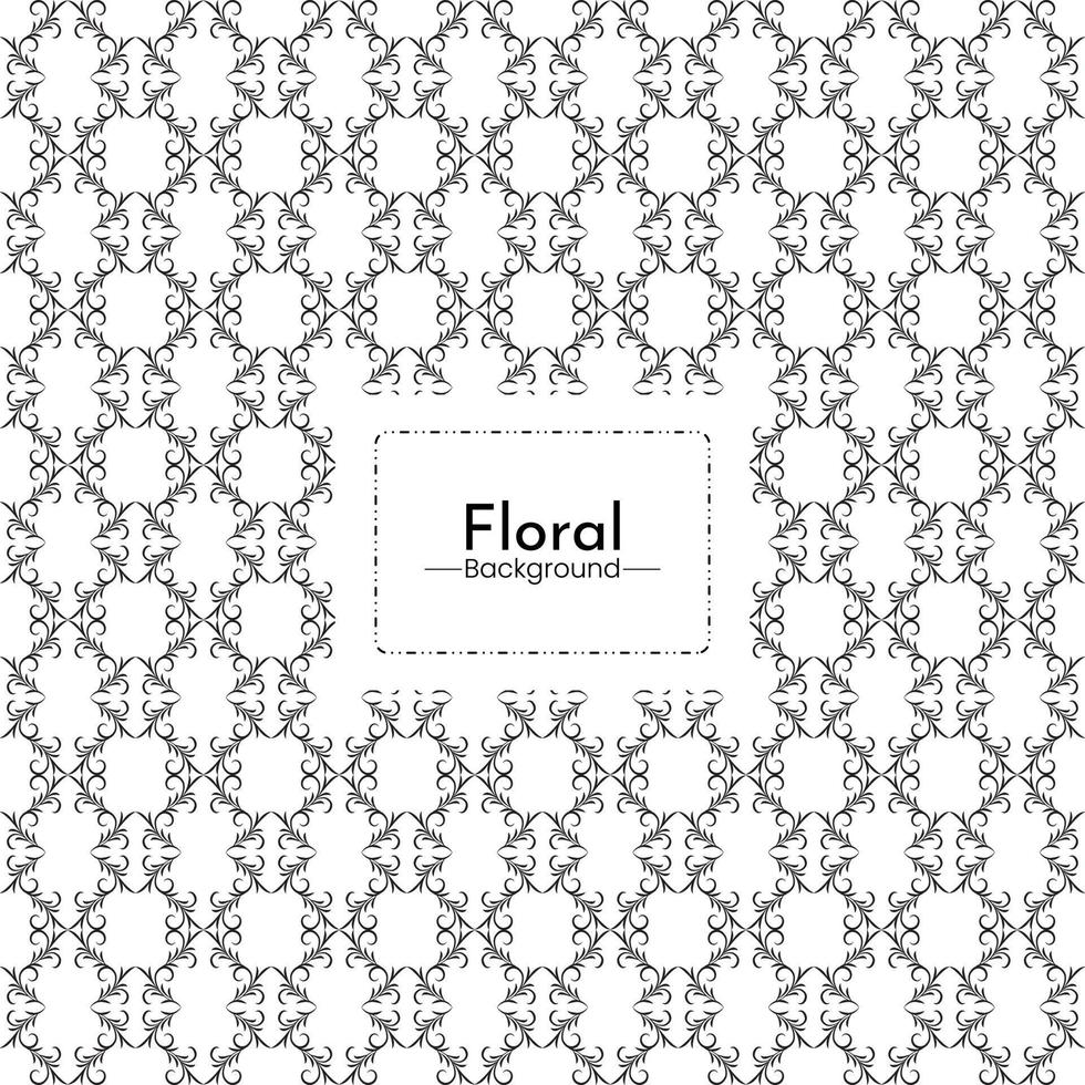 motif de fond floral noir blanc conception de graphiques vectoriels vecteur premium