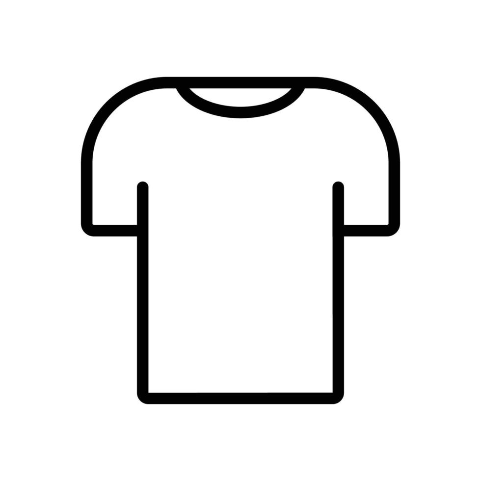 icône de chemise. adapté à l'icône de vêtements. style d'icône de ligne. conception simple modifiable vecteur